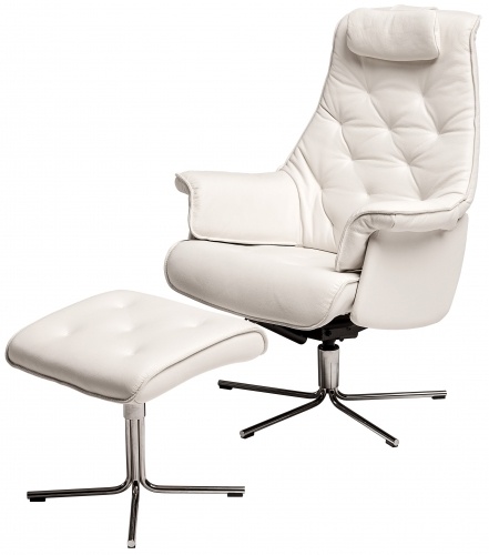 Partner  Fåtölj med pall