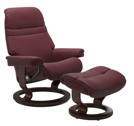 Sunrise Fåtölj med pall classic