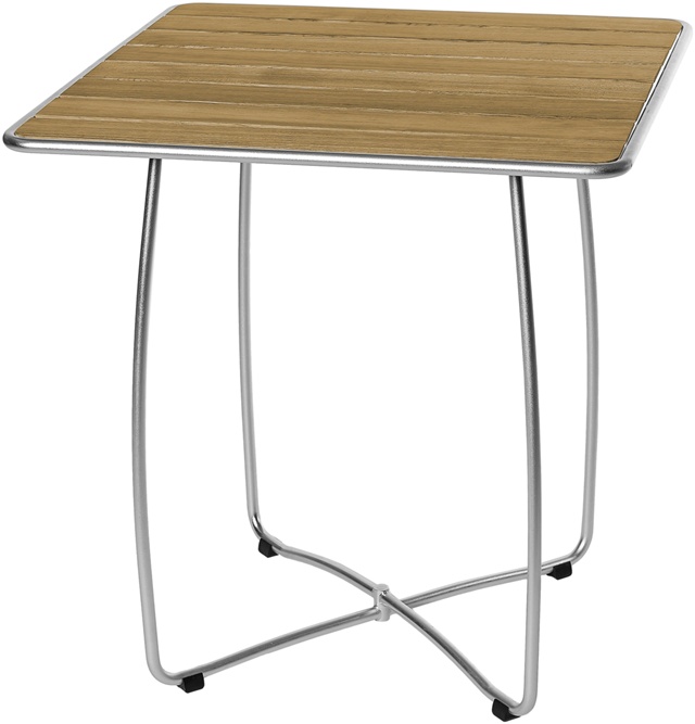 Cafébord 70x70 cm teak