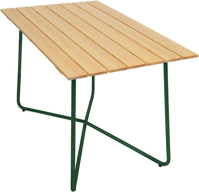 B25A Bord Oljad furu, grönt stativ