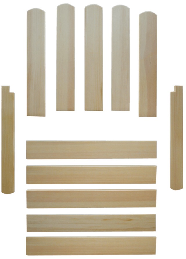 Träsats till A2 Fåtölj Sittbredd 45 cm Inkl. skruv