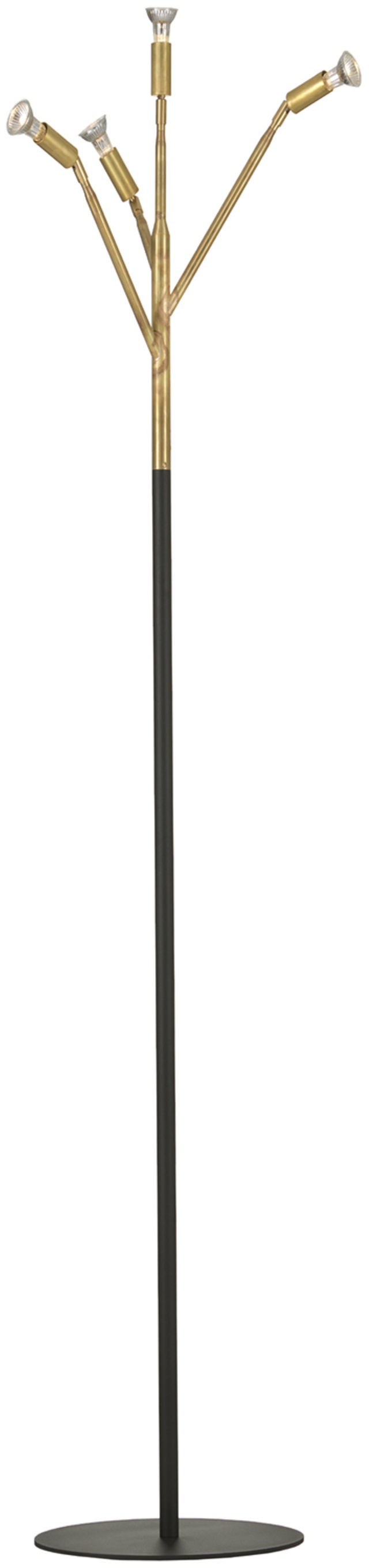 Kvist Rå mässing/Svart