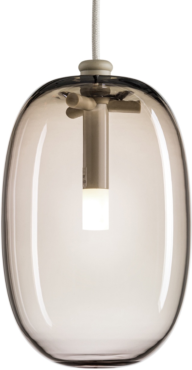 Pebble långsträckt Varmgråm skärm glas