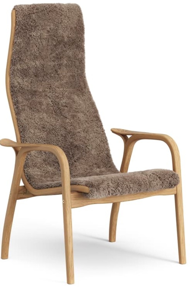 Lamino Fåtölj Ek Fårskinn Sahara