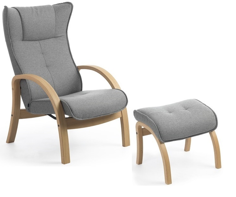 Easy tyg/läder Tyg Sherford 1383-72 grå