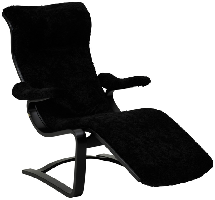 Kavaljeren black LIGGFÅTÖLJ