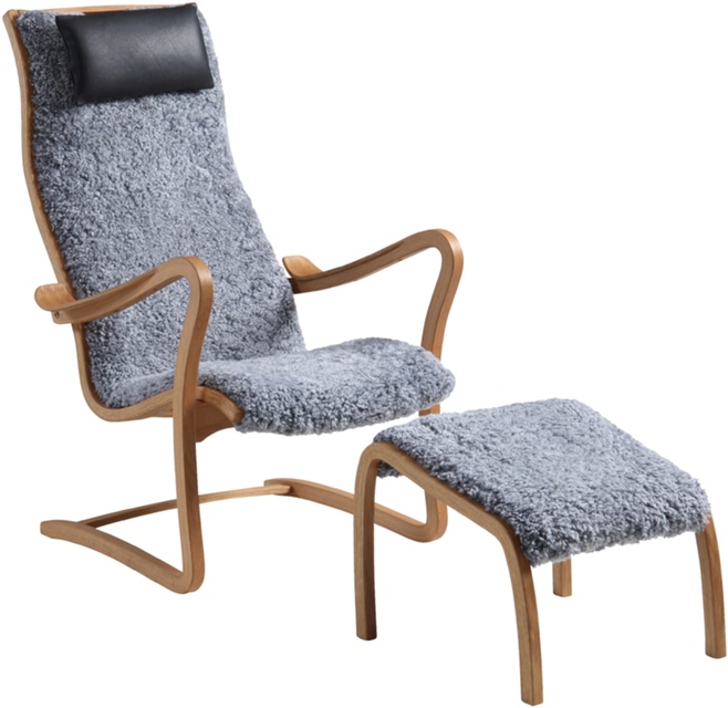 Majoren Fåtölj med pall