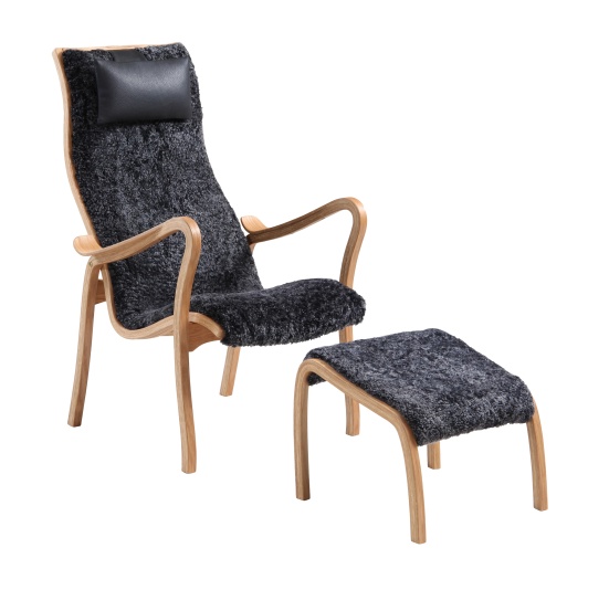 Kaptenen Fåtölj med pall