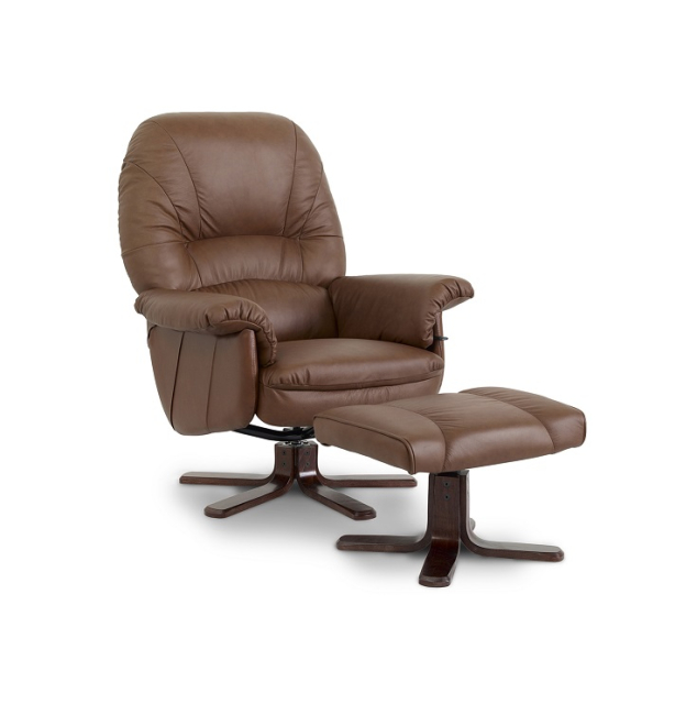 Köln fåtölj med pall, Tyg Siri 03