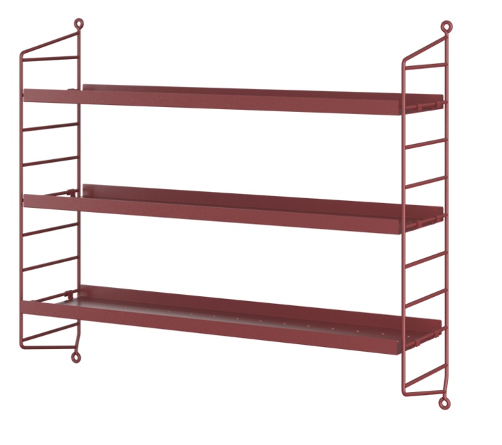 String Pocket Metall Oxtorgsröd