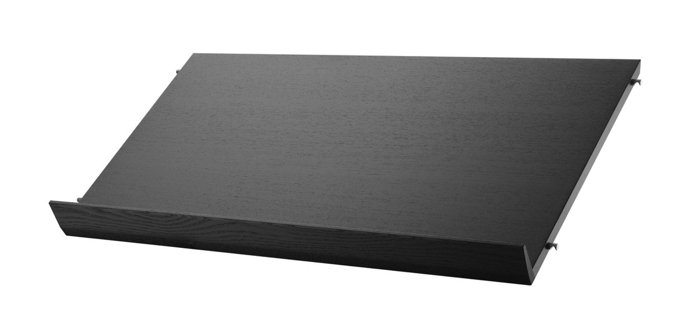 String tidskrifthållare Svartbetsad ask