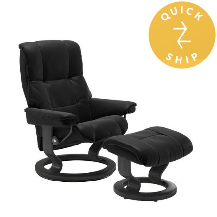 Mayfair fåtölj med pall Large