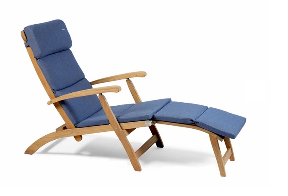 Deckstol 3310 Med ljusblå dyna