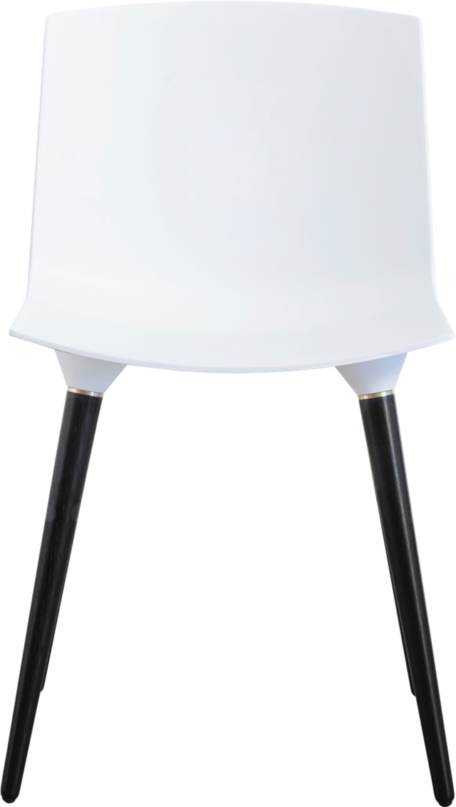 Tac Stol Vit ben ek svartlack