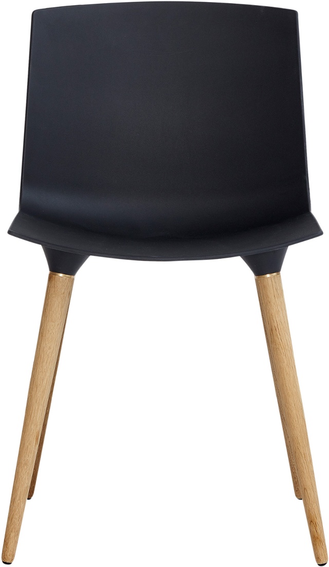 Tac Stol Svart ben ek mattlack