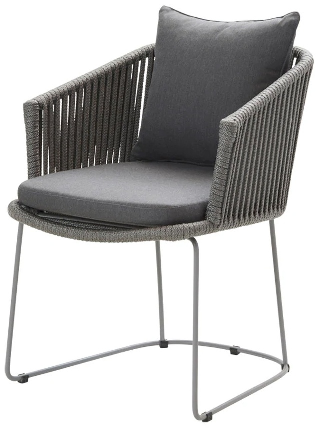 Moments Soft Rope, Grey/Grey, Cane-line Natté