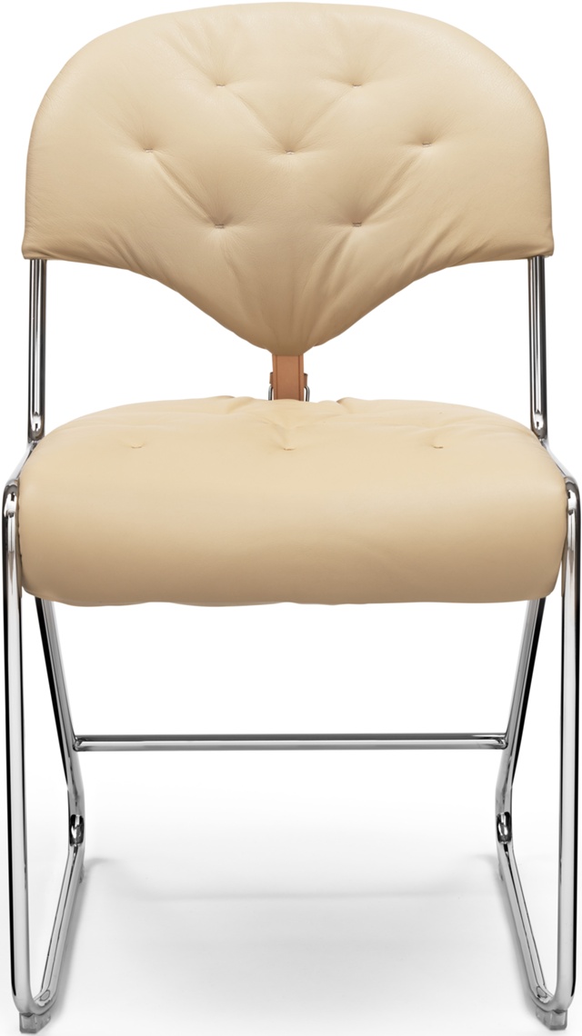 Sam Läder Nubuck Beige / Krom