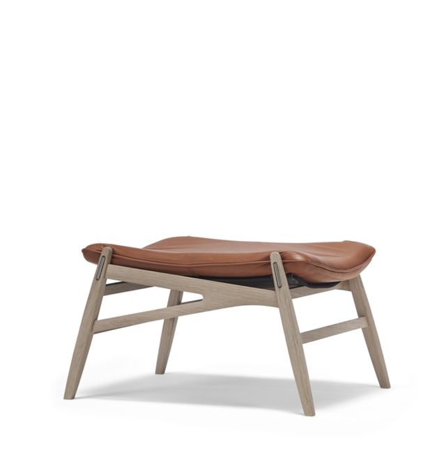 Link Fotpall Ek vitolja läder Elmotique cognac