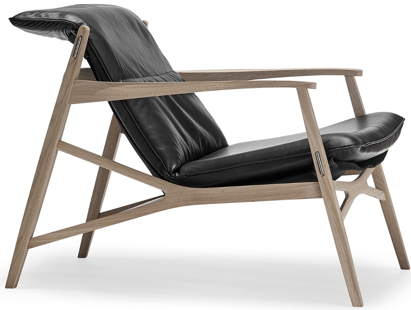 Link Ek vitolja läder Tärnsjö svart