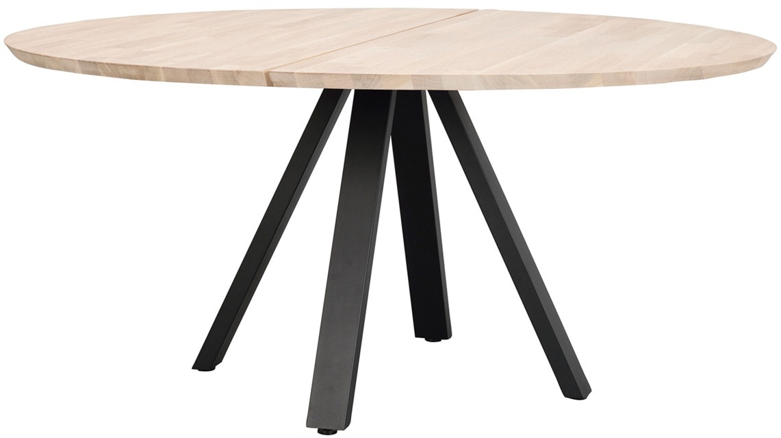 Carradale Runt V-stativ Ek Vitpigment