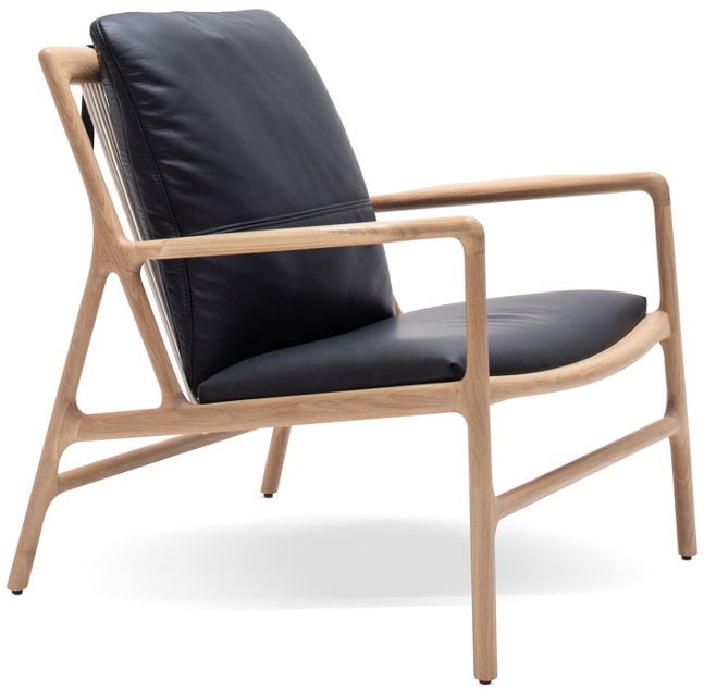 Dedo Easychair Läder Dakar Svart