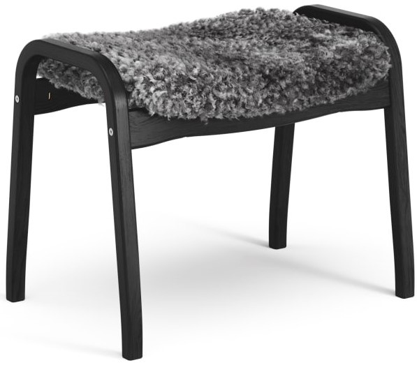 Lamino Fotpall Ek svartbets