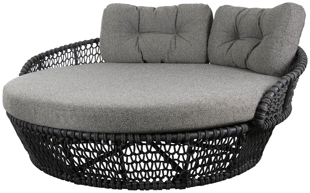 Ocean Large Cane-line Soft Rope, Dark grey/Light brown, Cane-line Wove