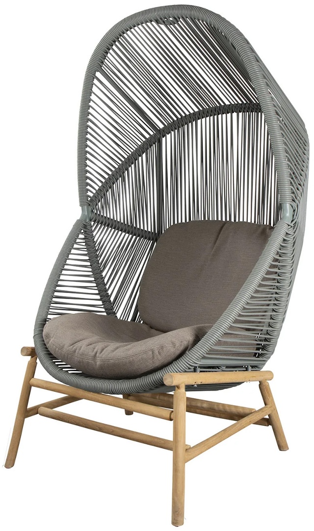 Hive Stol Dusty green, Cane-line Weave/Teak