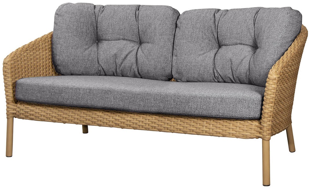 Ocean Large Natural, Cane-line Flat Weave/Dark grey, Cane-line Wove