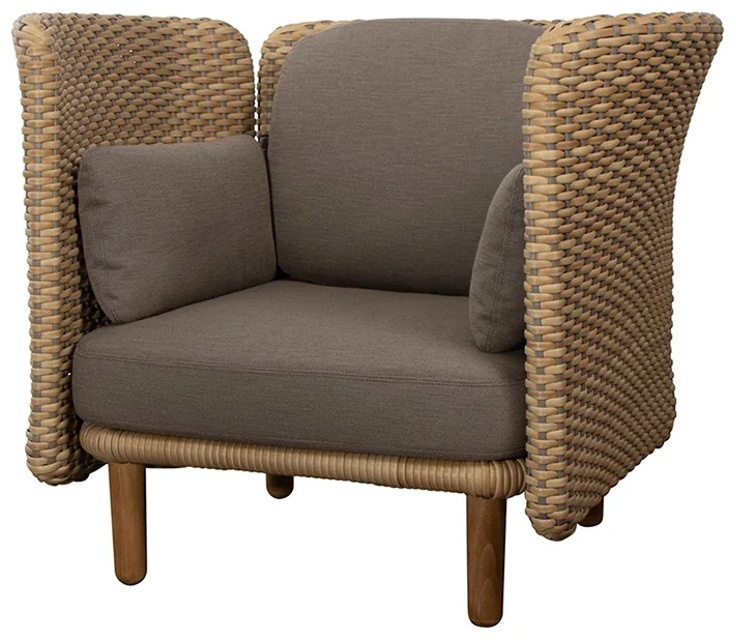 Arch Loungefåtölj låg rygg/armstöd