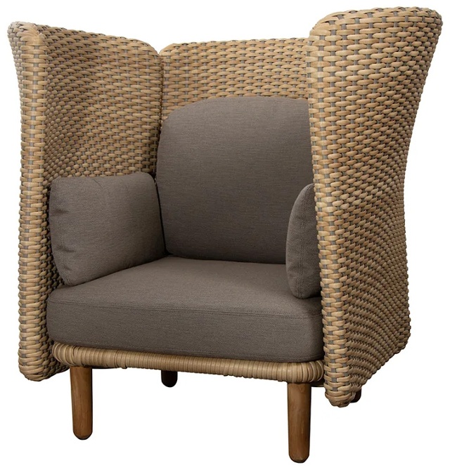 Arch Loungefåtölj hög rygg/armstöd