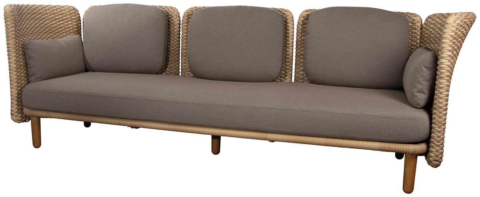 Arch 3-sits Låg rygg/armstöd