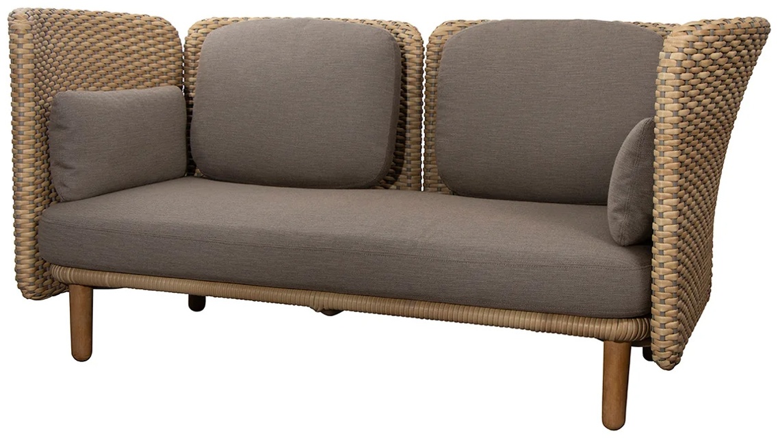 Arch 2-sits Låg rygg/armstöd