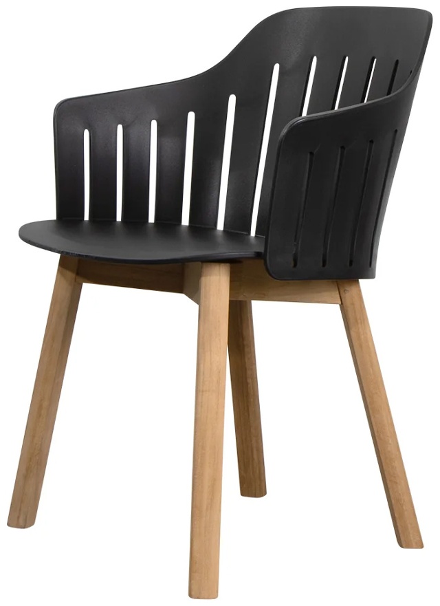 Choice Teak/Black Polypropylene