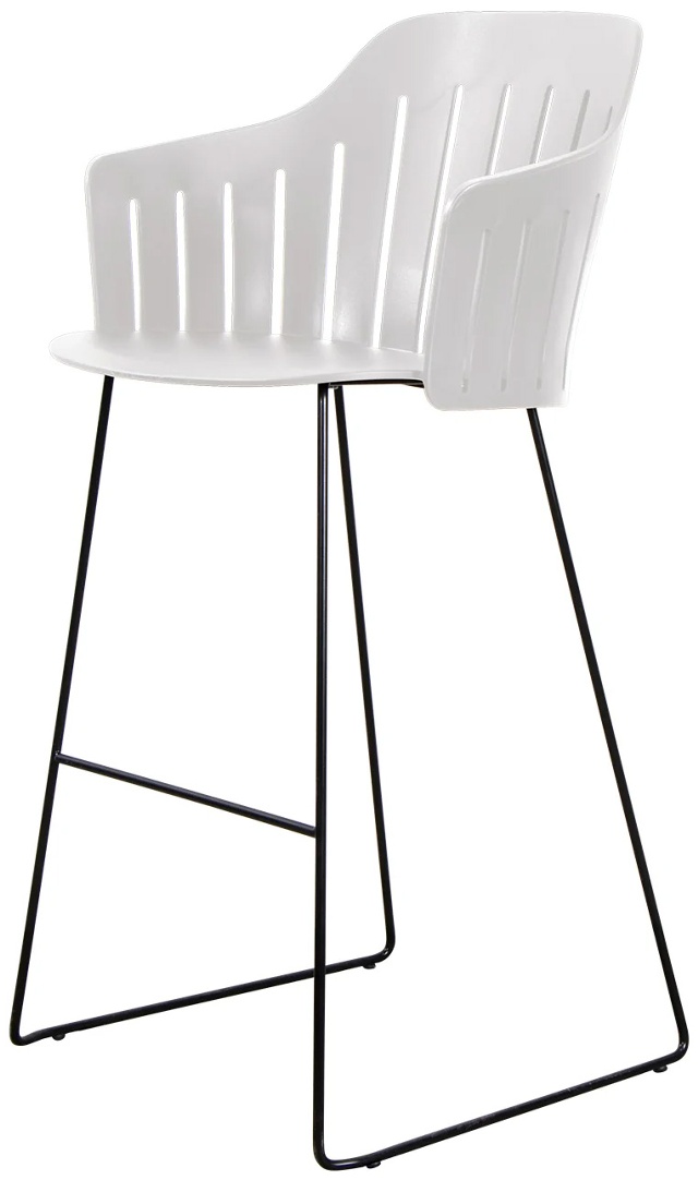 Choice Galvanized Steel Base sled, Black/White Polypropylene