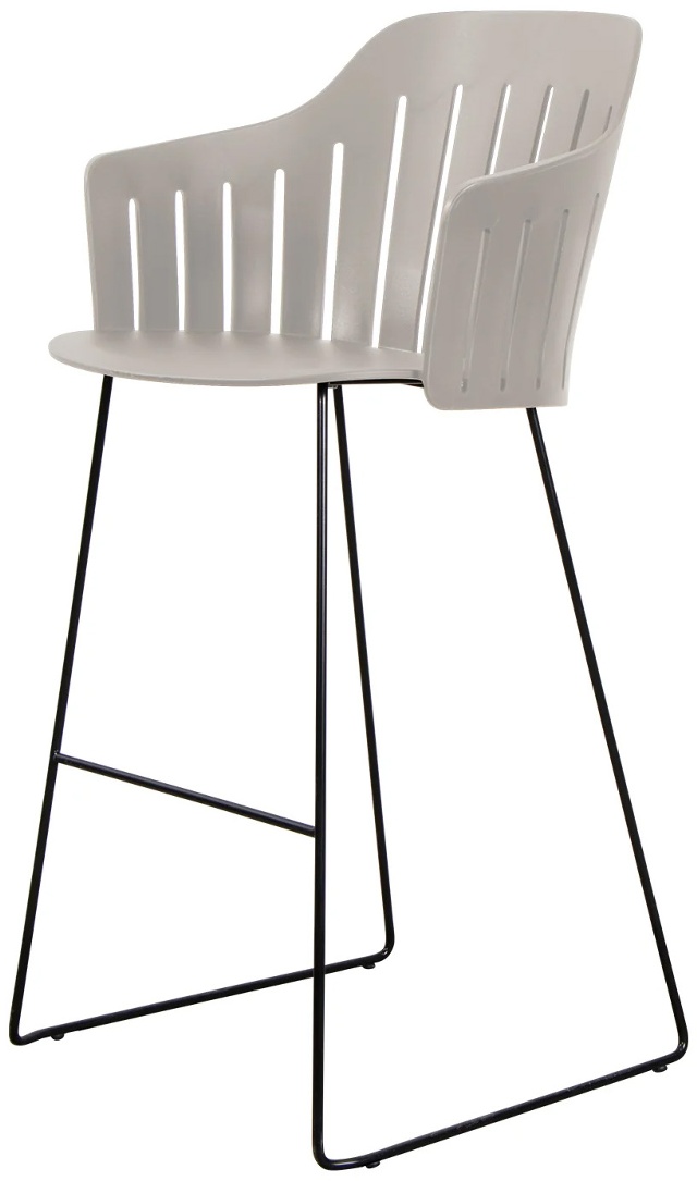 Choice Galvanized Steel Base sled, Black/Taupe Polypropylene