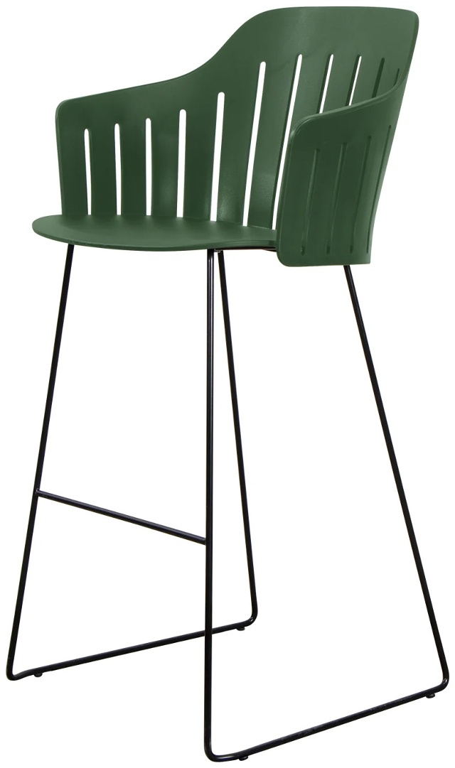 Choice Galvanized Steel Base sled, Black/Dark green Polypropylene