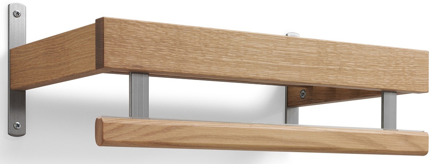 Nadja Hatthylla 50 cm Ek Olja/Slipat stål