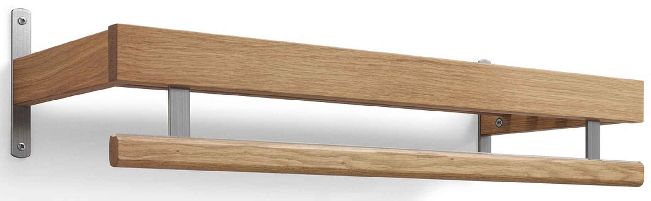 Nadja Hatthylla 80 cm Ek Olja/Slipat stål