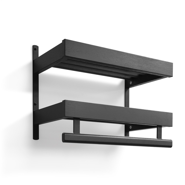 Nadja Hatthylla 50 cm Ek Svartbets/Mattsvart Stål