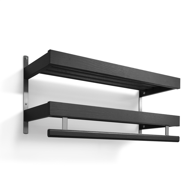 Nadja Hatthylla 100 cm Ek Svartbets/Slipat stål