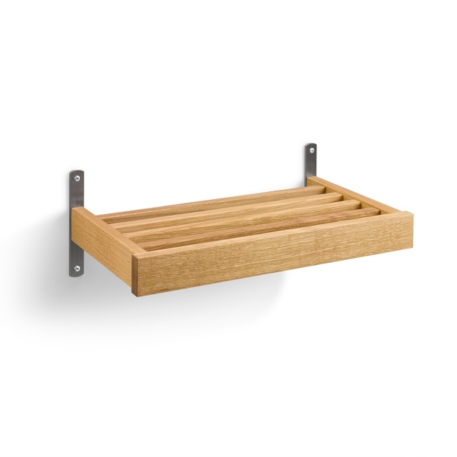 Nadja Skohylla 50 cm Ek Lack/Slipat stål