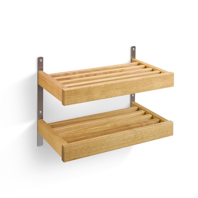 Nadja Skohylla 50 cm Ek Lack/Slipat stål