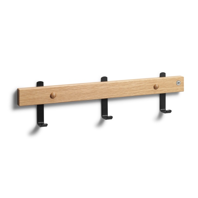 Nadja Kroklist 40 cm Ek Olja/Mattsvart stål