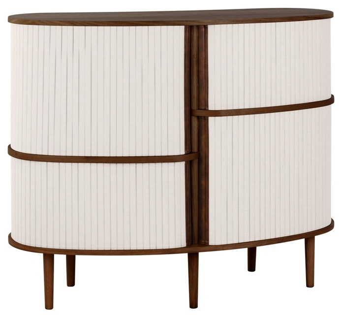 Audacious Highboard Dark Oak / White Sands