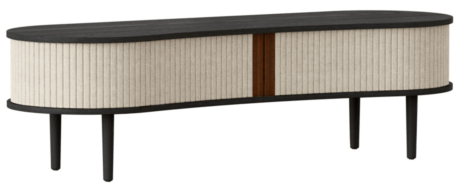 Audacious TV-Bench Black Oak / White Sands