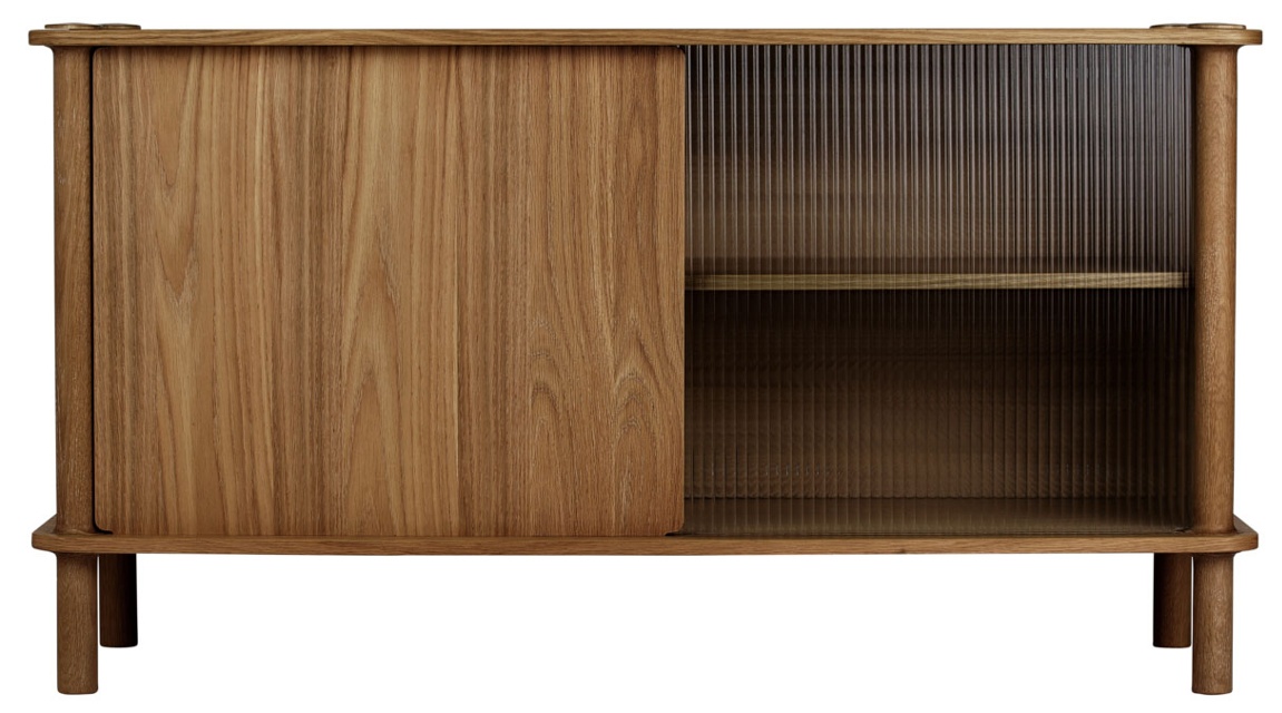 Italic Dark Oak - 1 dörr trä, 1 dörr glas