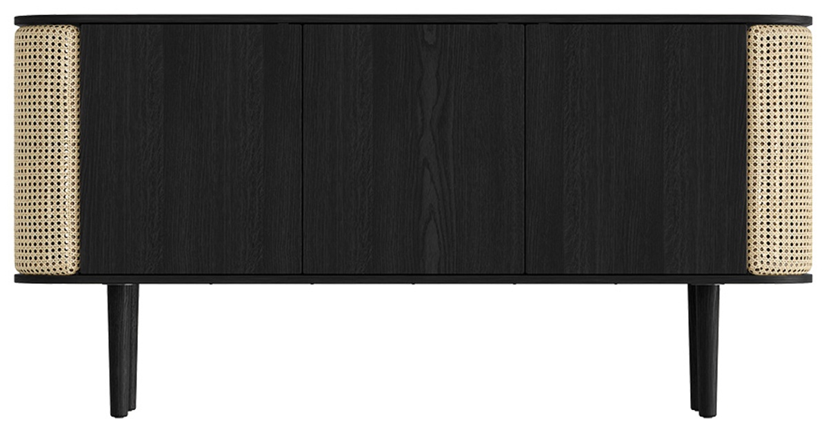 Treasures 3-dörrar Black Oak - Venetian Cane