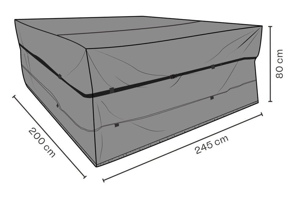 Möbelskydd matgrupp L245 B200 H80 cm