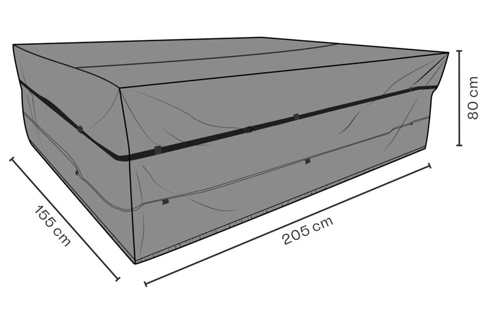 Möbelskydd matgrupp L205 B155 H80 cm